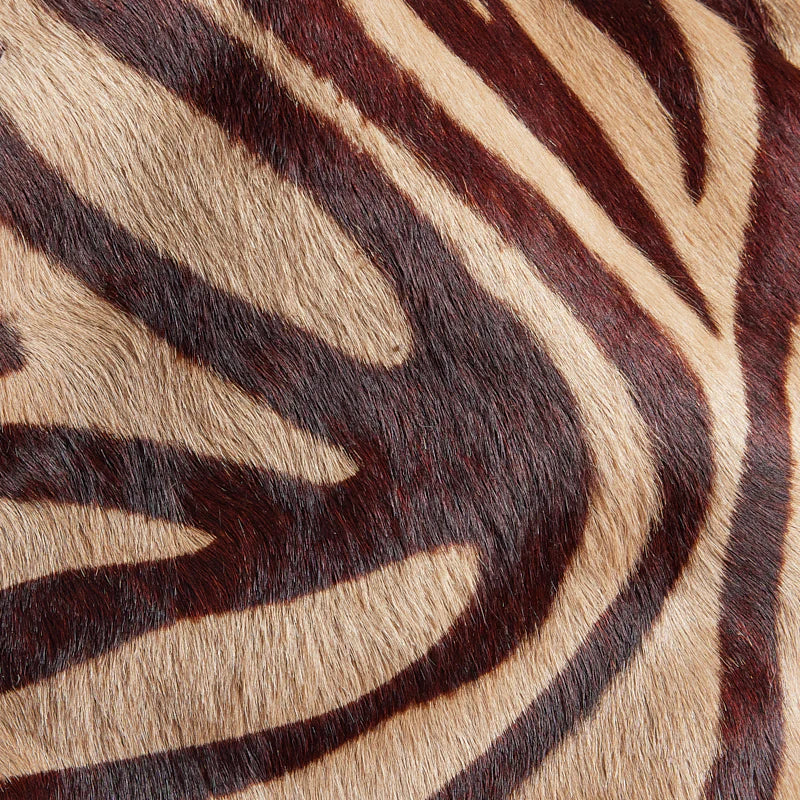 Retro Zebra Print Hair-On Hide Large Everyday Tote Bag